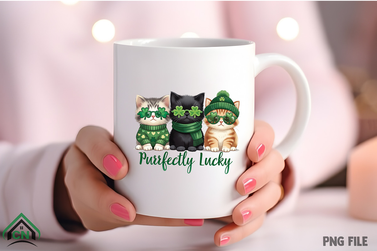 St Patrick Lucky Cats PNG Design, an Illustration by Craft Nest (Photo 4 of 4)