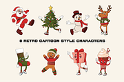 Retro Groovy Merry Christmas, an Object Graphic by semenova.sense (Thumbnail 2 of 17)