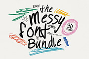 Messy Font Bundle - 30 Human Fonts, a Handwritten Font by HipFonts (Thumbnail 12 of 12)