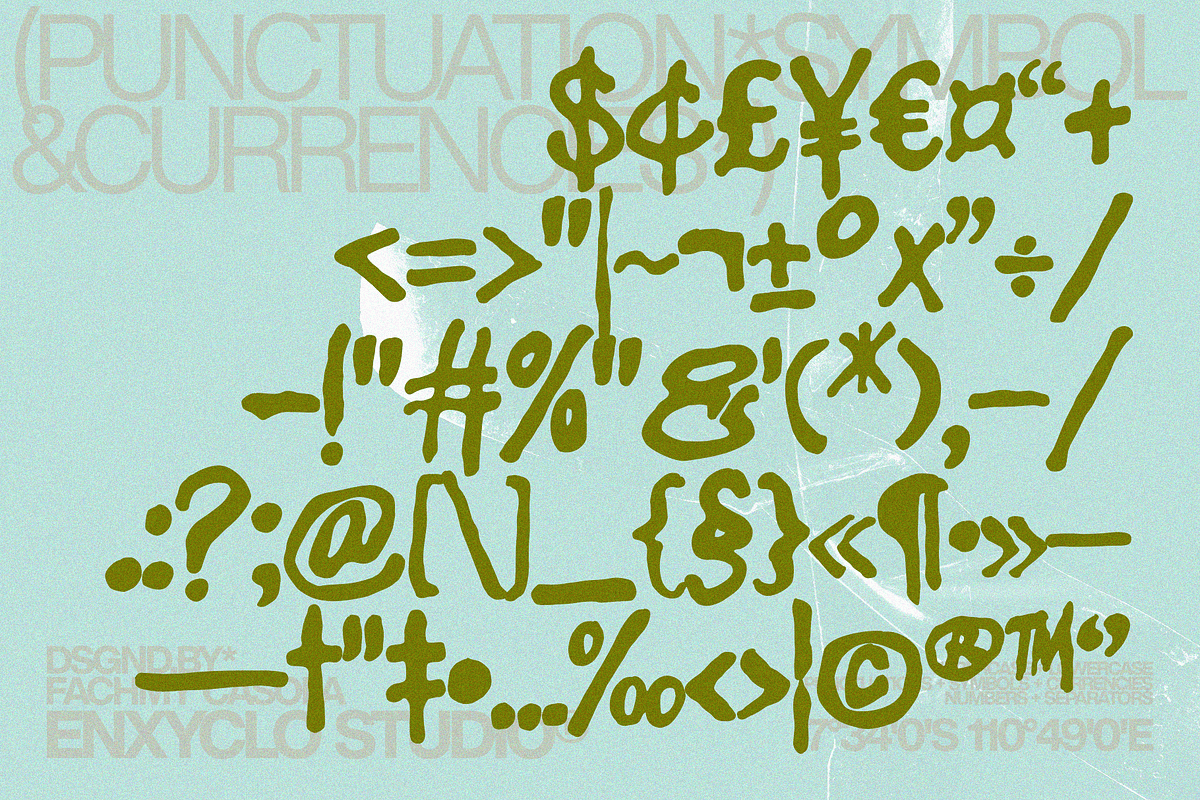 GUMPS OVER — Raw Imperfect Font, a Handwritten Font by Enxyclo Studio (Photo 14 of 14)