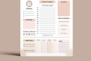 Daily Planner Template, a Stationery Template by MightyDesign (Thumbnail 5 of 8)