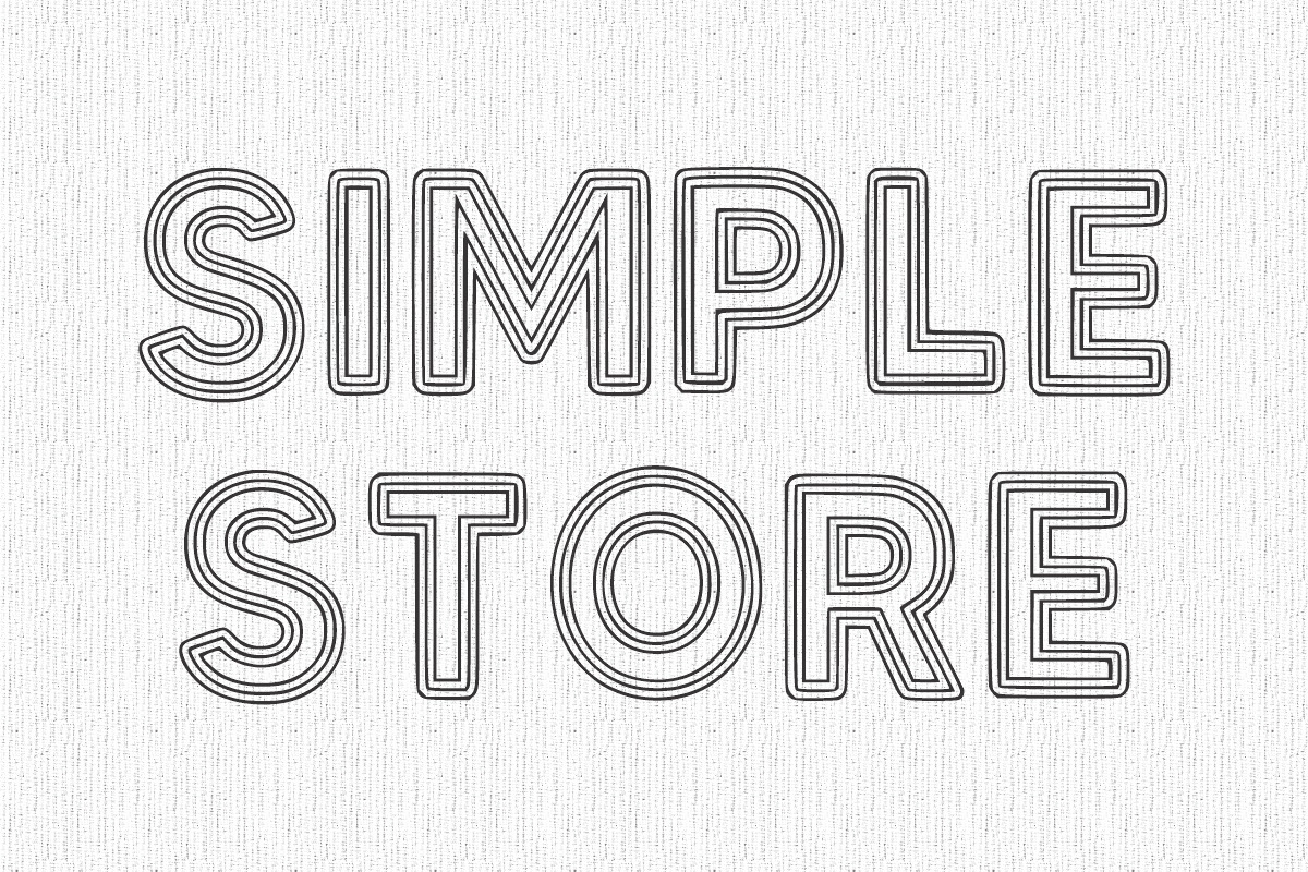 Triple Outline, a Handwritten Font by Fourteen Letter (Photo 3 of 5)