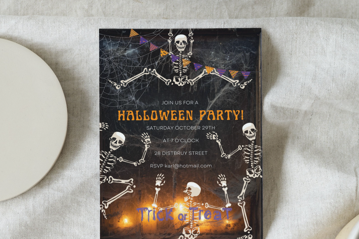 Editable Halloween Invitation, an Invitation Template by ForeverPrint (Photo 3 of 6)