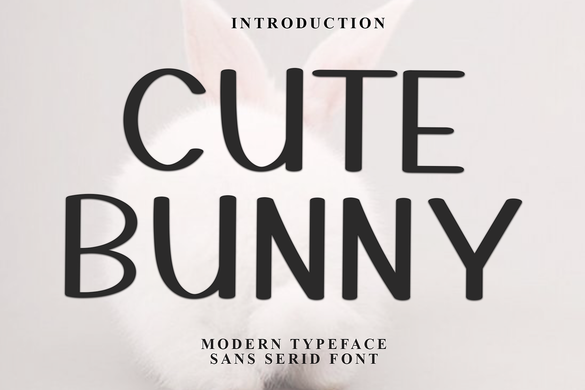 Cute Bunny, a Serif Font by FreshTypeINK (Photo 1 of 8)