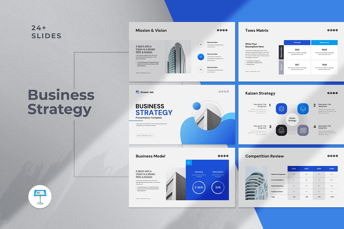 Business Strategy Presentation, a Presentation Template by Fit-tee (Photo 1 of 5)