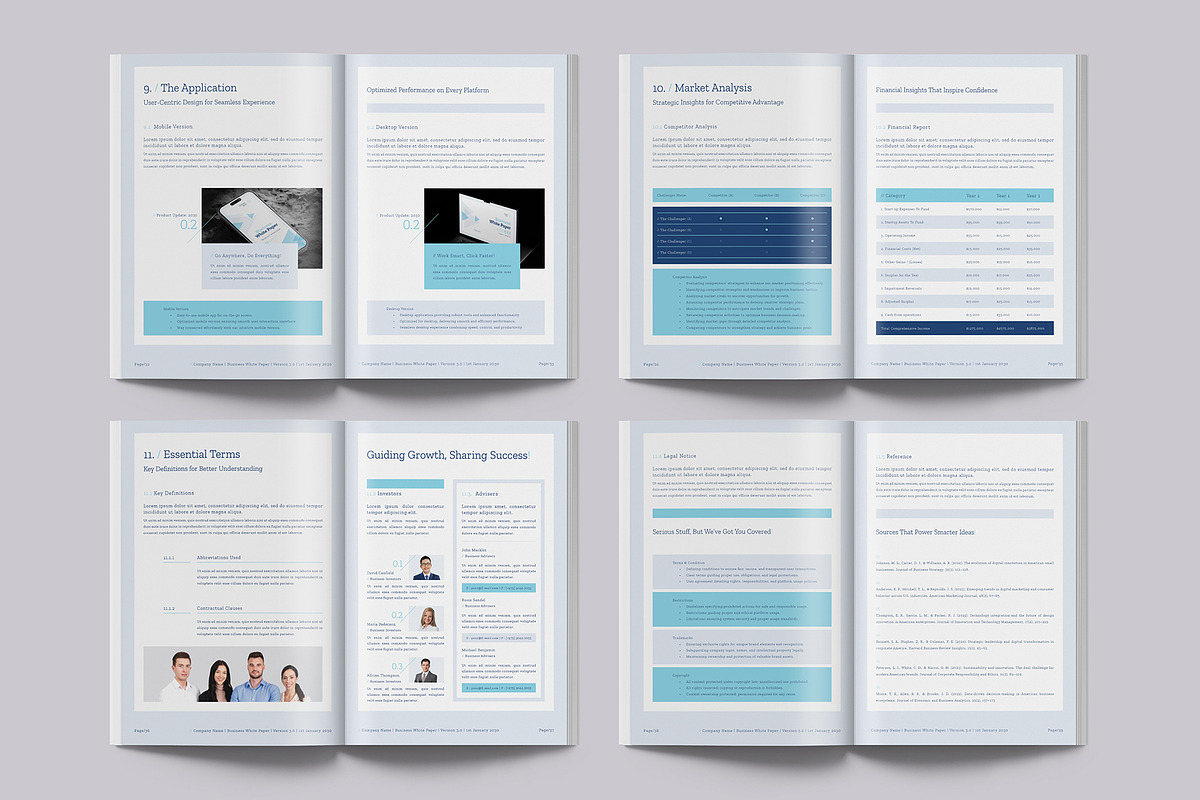 Business White Paper Report Template, a Brochure Template by Designsoul14 (Photo 14 of 15)