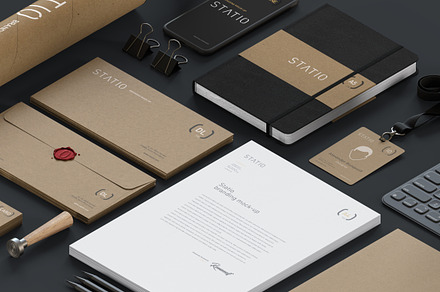 Statio: Stationery ID mockup
