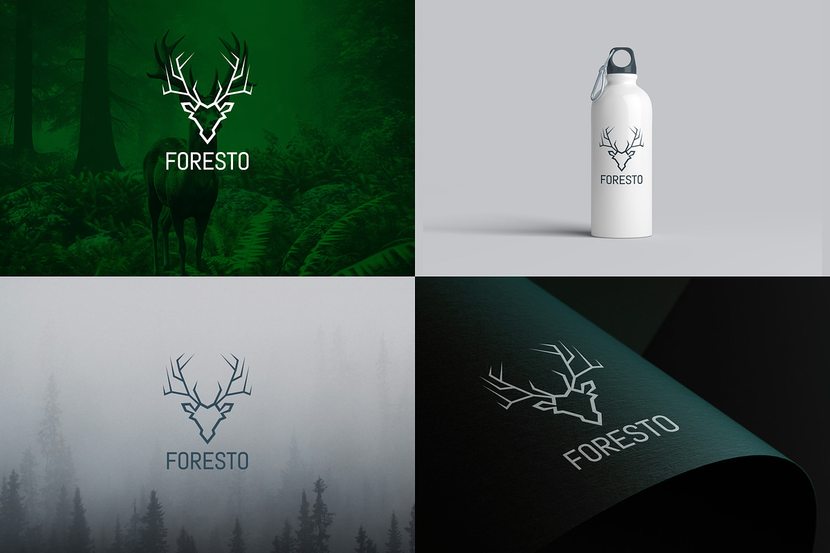 Deer Logo | Deer Head Forest Logo, a Branding & Logo Template by VectStock (Photo 1 of 6)