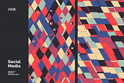 Social Media Vector Backgrounds V 03, a Background Graphic by dvtchk (Thumbnail 5 of 10)