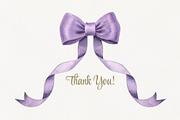 Bows Ribbons Watercolor Set, a Decorative Illustration by YarovaArt (Thumbnail 7 of 7)