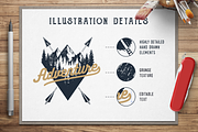 Wanderlust. 15 Double Exposure Logos, a Branding & Logo Template by Cosmic Store (Thumbnail 3 of 14)