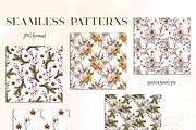 White Flora - Christmas clipart, a Decorative Illustration by Vasmila (Thumbnail 8 of 15)
