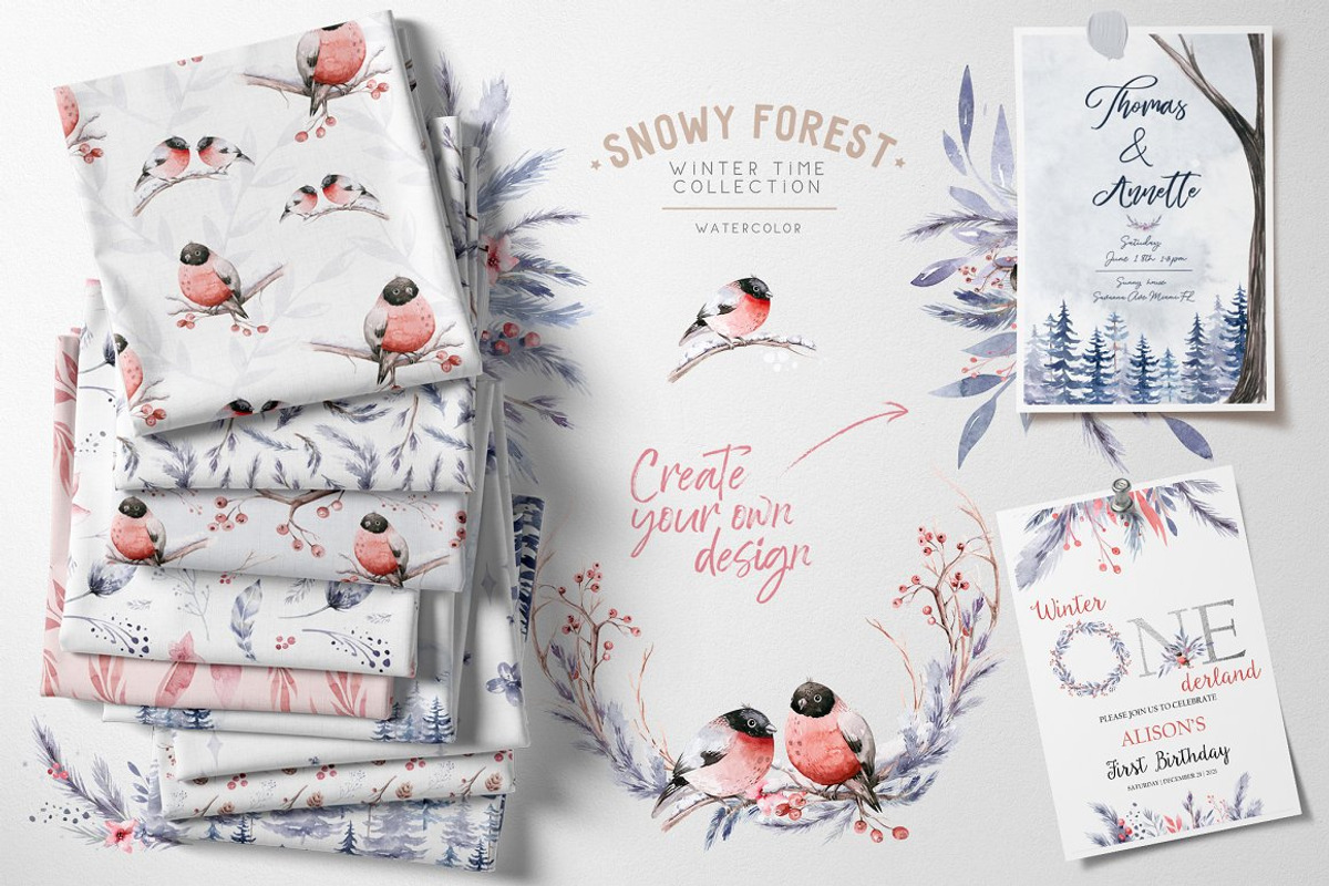 70% off Watercolor Christmas Bundle, an Animal Illustration by Peace ART (Photo 17 of 37)