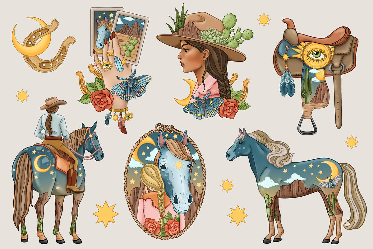 Desert Soul Western bundle, a Seasonal Illustration by SecondOfJuly (Photo 6 of 7)