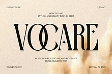 VOCARE – Elegant Serif Typeface