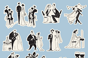 Wedding Collection: 66 Line Art Pack, a Person Illustration by Veyla (Thumbnail 9 of 16)