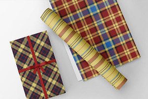 18 Royal Golden Plaid Patterns