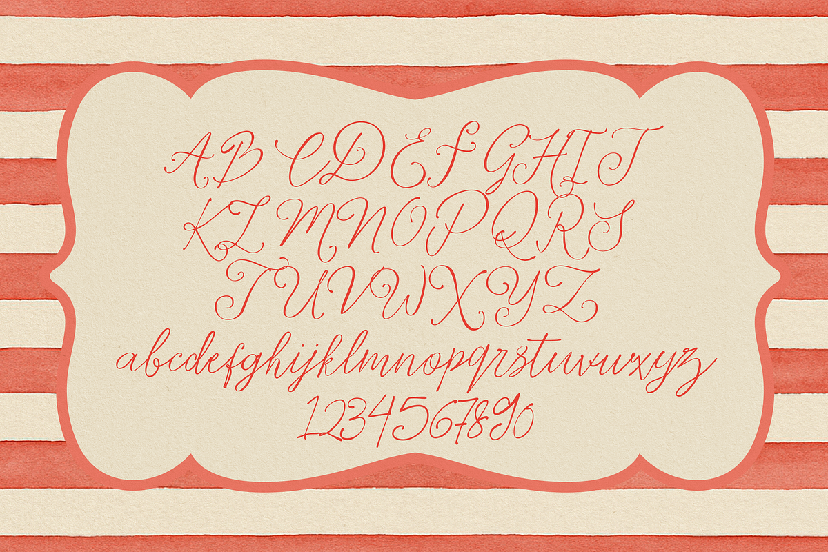 Amora Handmade Written Script, a Script Font by Fortunes Co (Photo 2 of 13)