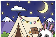 Calm Days Coloring Book Pages, an Illustration by one-touch (Thumbnail 12 of 17)