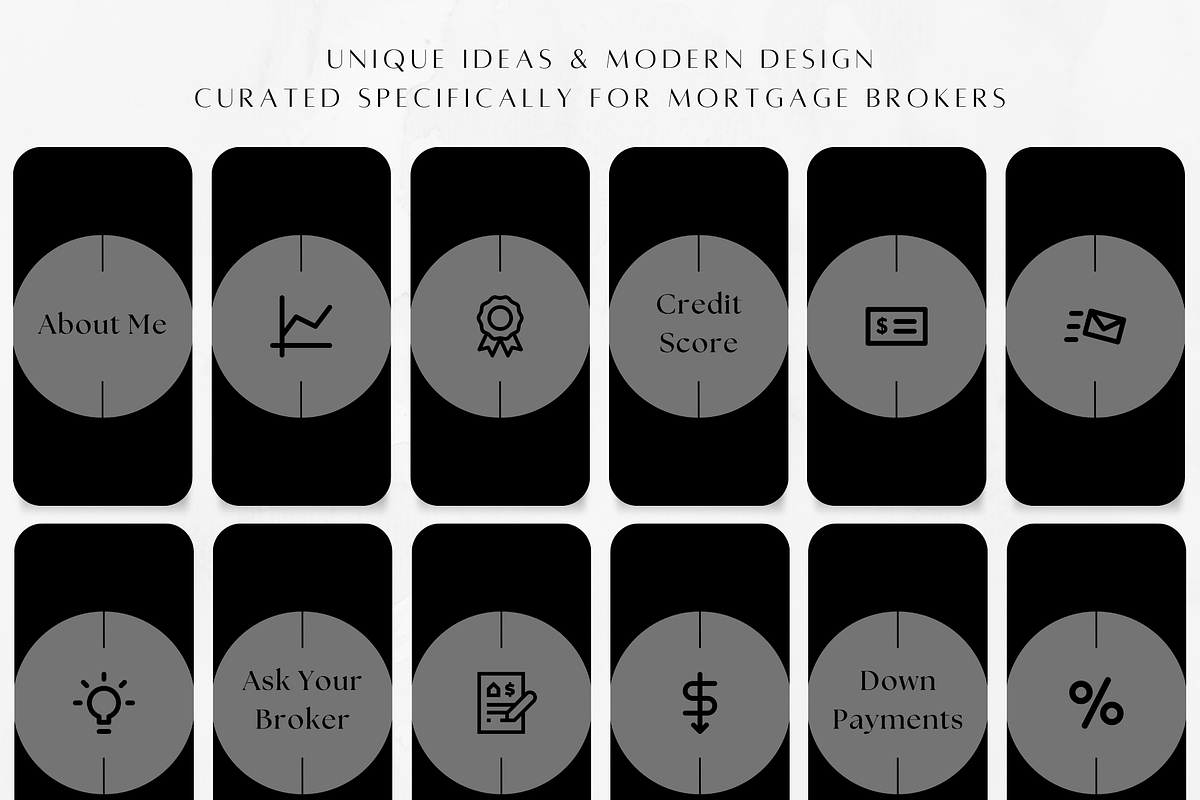100 Mortgage Broker Highlight Covers, a Social Media Template by ZoaniDesign (Photo 4 of 8)