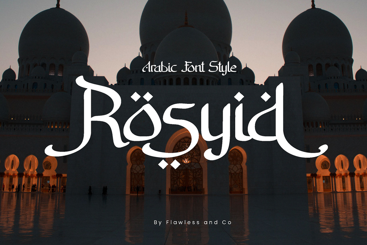 Rosyid-Arabic Font Style, a Symbol Font by Flawless And Co (Photo 1 of 10)