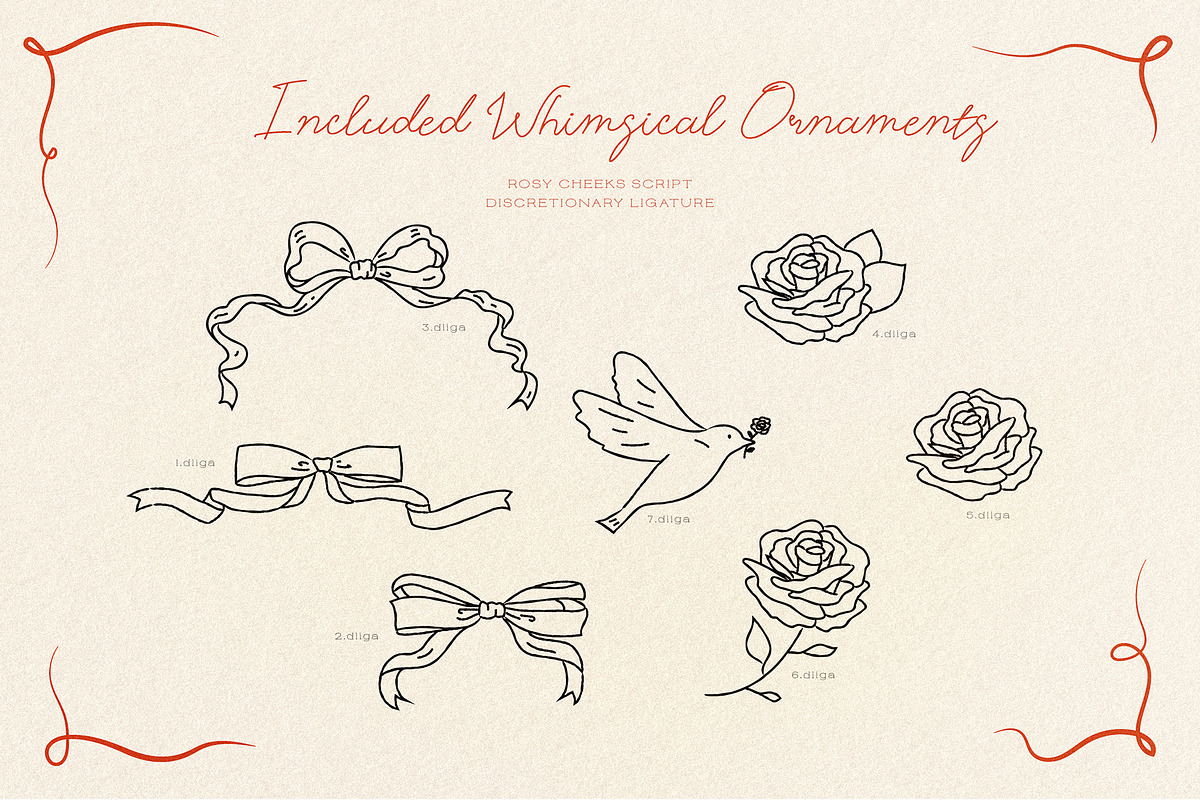 Rosy Cheeks | Romantic font duo, a Handwritten Font by Brandear Design (Photo 14 of 16)