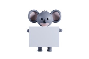 3D Pack Cute Animal Koala