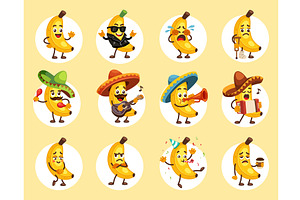 banana characters. banana characters, a Sport Illustration by Multigon
