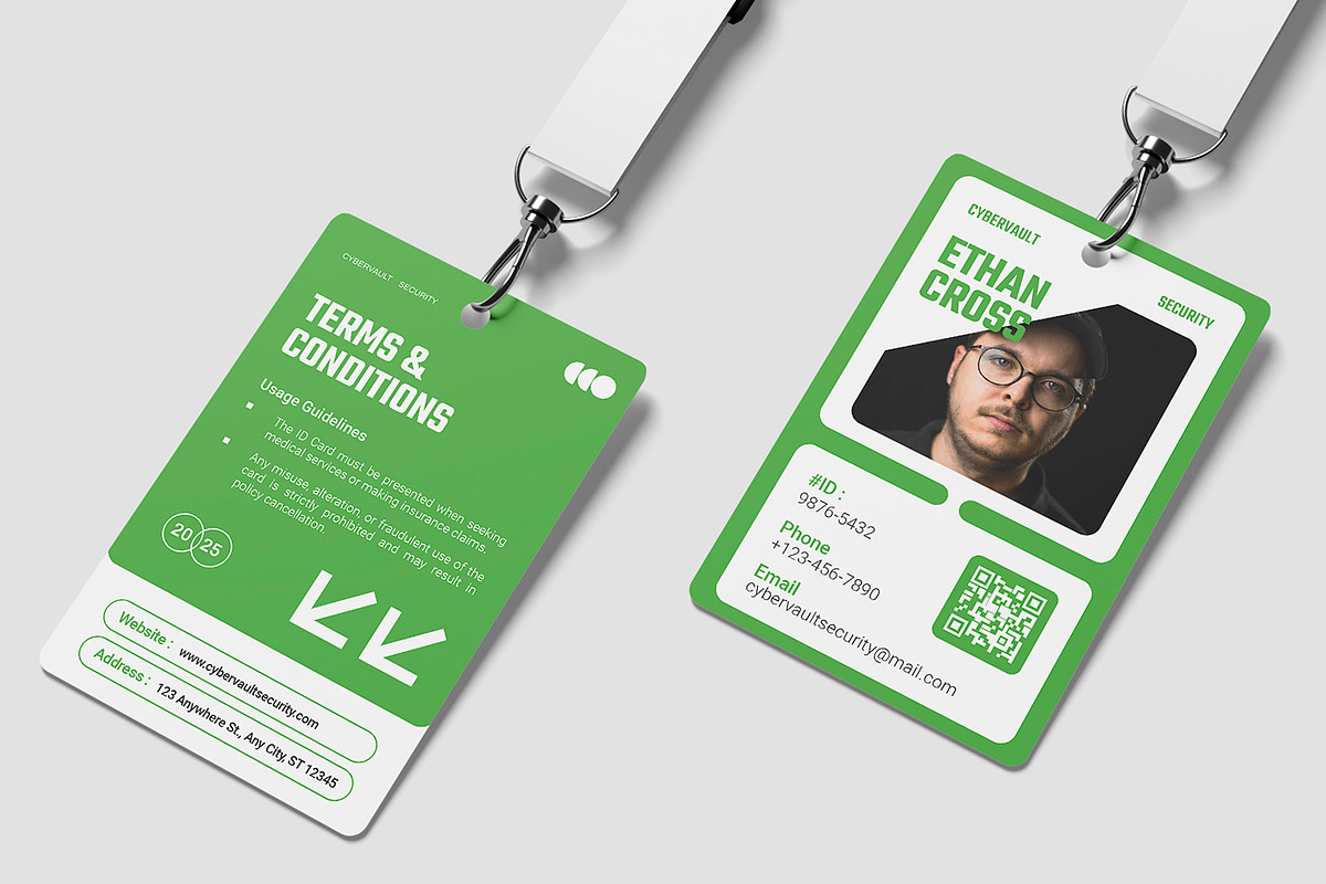 Cybervault Security - ID Card, a Card Template by Esensifiksi.studio (Photo 3 of 3)