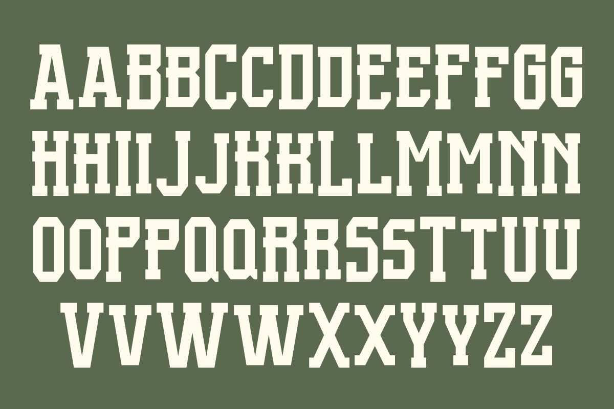 Supportex - Slab Baseball Font, a Slab Serif Font by Pandeka Studio (Photo 11 of 12)