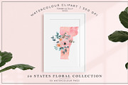 50 Watercolour States Collection, a Decorative Illustration by Tommy & Tilly Design (Thumbnail 2 of 7)