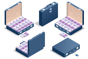Isometric vector illustration of a, a Finance Illustration by Golden Sikorka