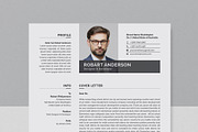 Modern Resume/CV Template, a Resume Template by Proper_media (Thumbnail 4 of 5)