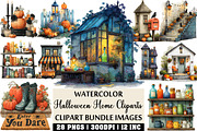 HALLOWEEN HOME clip arts, an Illustration by Craft Nest (Thumbnail 1 of 4)