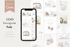 White Instagram Post Template CANVA