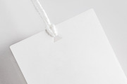 Clothes label tag blank white mockup, an Advertising Mockup by Olha Klein (Thumbnail 3 of 3)