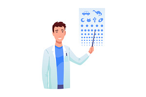 Eyesight diagnostics, a Healthcare Illustration by Things for designers