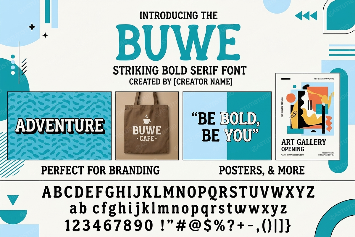 Buwe | Elegant Serif Typeface, a Serif Font by Astuti Studio (Photo 10 of 25)
