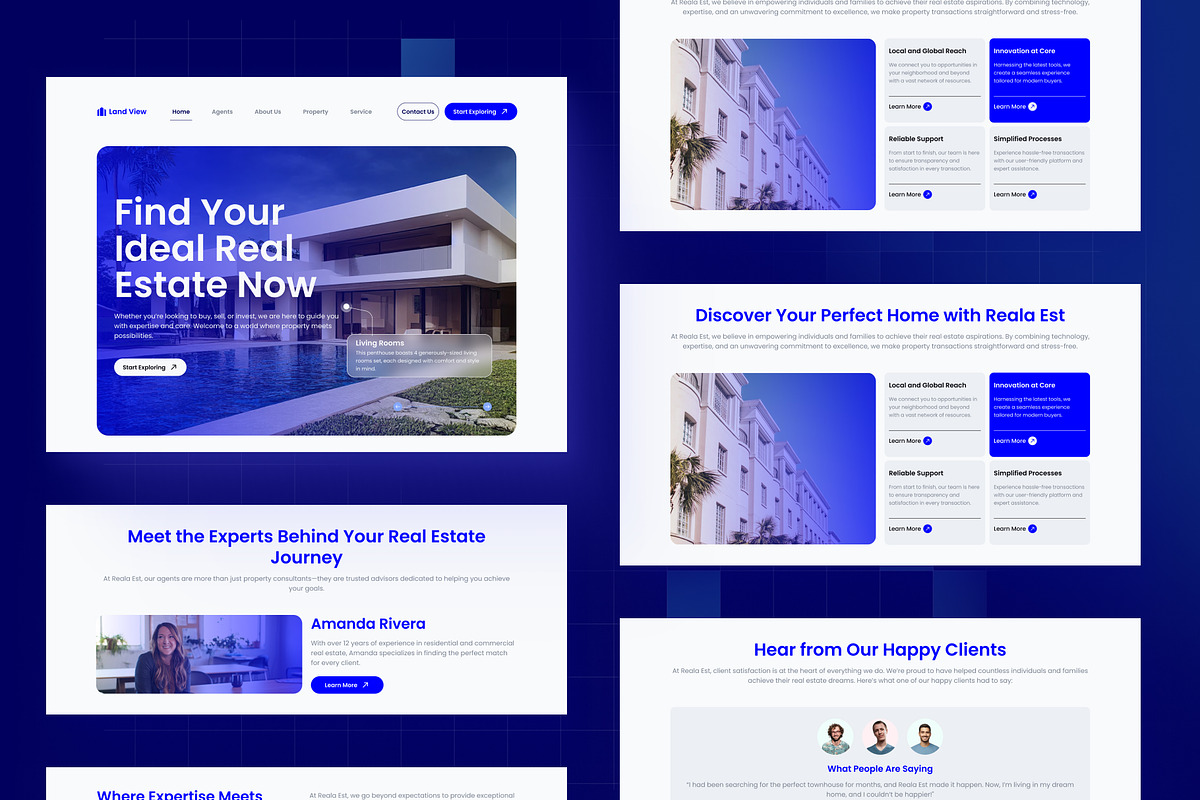 Land View - Real Estate Landing Page preview 3