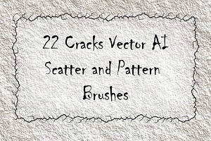 22 Crack Shabby Illustrator Brushes