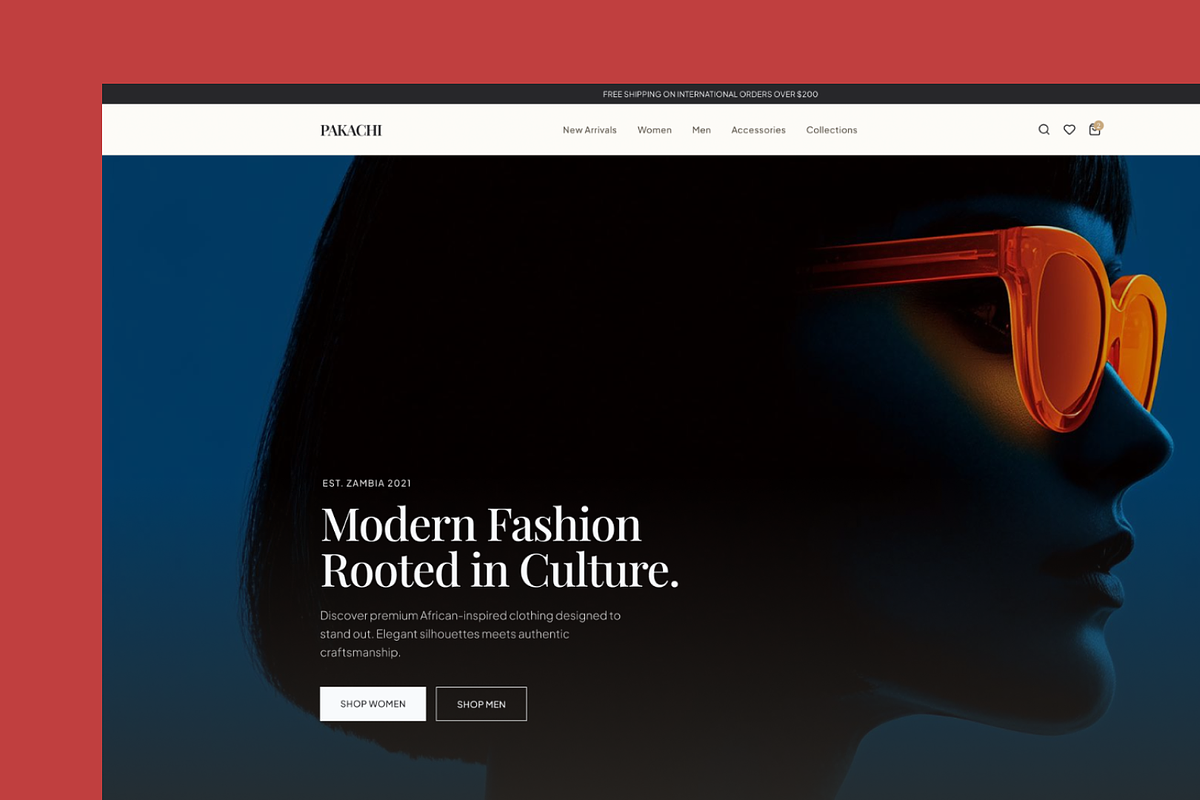Fashion Landing Page, a WordPress Template by PetersTouch Creative (Photo 2 of 3)