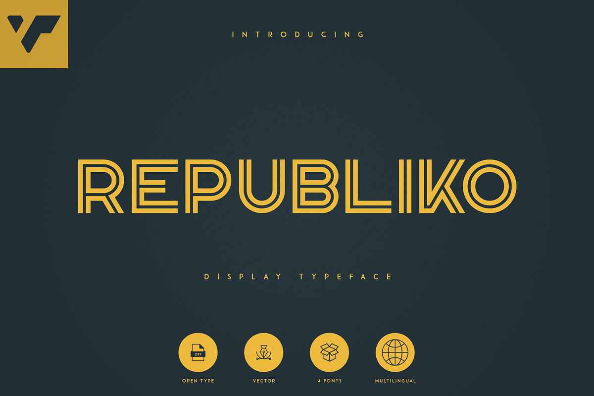 Republiko - Display Typeface