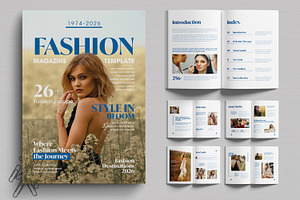 Elegant Fashion Magazine Layout, a Magazine Template by MightyDesign
