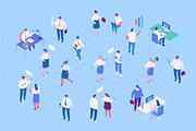 Isometric cartoon people vector set, a Person Illustration by Vector_Art (Thumbnail 9 of 24)