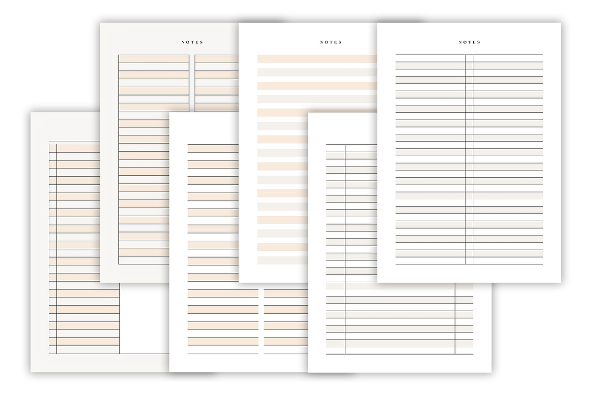 Notes Template | Canva, a Stationery Template by DesignByStore (Photo 3 of 5)