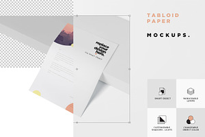 Tabloid Paper Mockup - 11x17