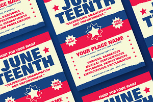 Celebration Of Juneteenth Flyer