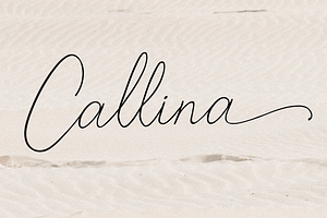 Callina Handwriting Font