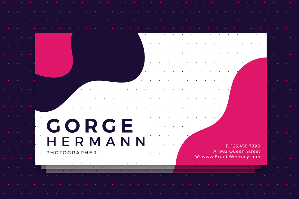 Gorge Hermann Business Card Template, a Business Card Template by D | S Creative Design (Photo 2 of 4)