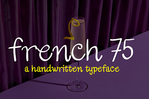 French 75 Handwritten Script